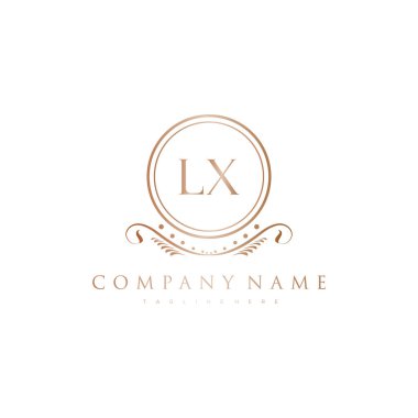 Kraliyet Lüks Logo Şablonu ile Harflerin Baş harfleri