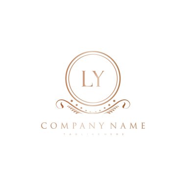 Kraliyet Lüks Logo Şablonu ile Harflerin Baş harfleri