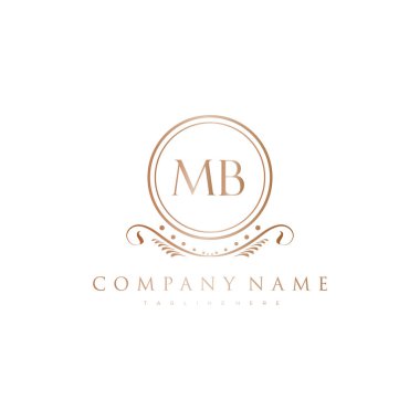 Kraliyet Lüks Logo Şablonu ile Harflerin Baş harfleri