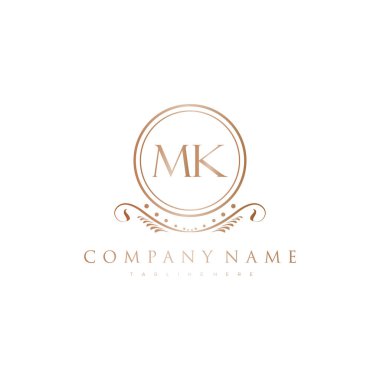 Kraliyet Lüks Logo Şablonu ile Harflerin Baş harfleri