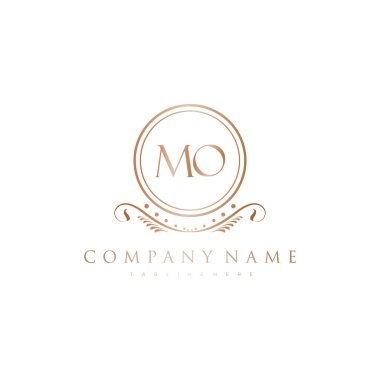 Kraliyet Lüks Logo Şablonu ile Harflerin Baş harfleri