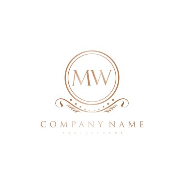 Kraliyet Lüks Logo Şablonu ile Harflerin Baş harfleri