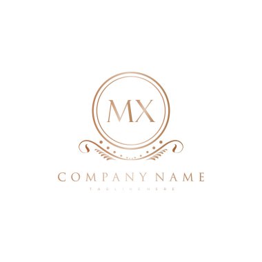 Kraliyet Lüks Logo Şablonu ile Harflerin Baş harfleri