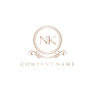 Kraliyet Lüks Logo Şablonu ile Harflerin Baş harfleri