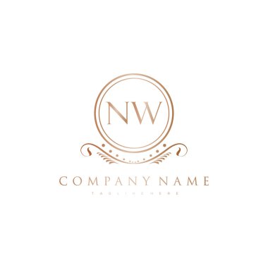 Kraliyet Lüks Logo Şablonu ile Harflerin Baş harfleri