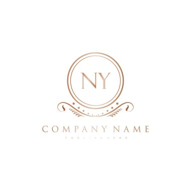 Kraliyet Lüks Logo Şablonu ile Harflerin Baş harfleri