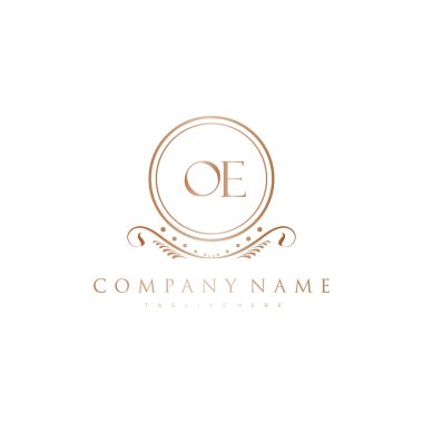 Kraliyet Lüks Logo Şablonu ile Harflerin Baş harfleri