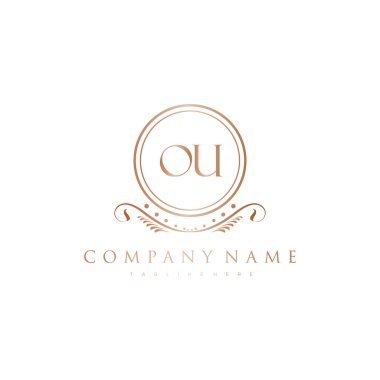 Kraliyet Lüks Logo Şablonu ile Harflerin Baş harfleri