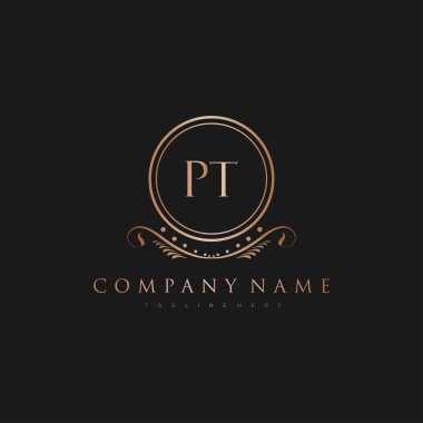 Kraliyet Lüks Logo Şablonu ile Harflerin Baş harfleri