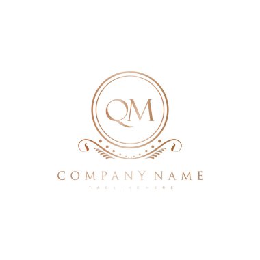 Kraliyet Lüks Logo Şablonu ile Harflerin Baş harfleri