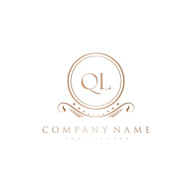 Kraliyet Lüks Logo Şablonu ile Harflerin Baş harfleri