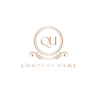 Kraliyet Lüks Logo Şablonu ile Harflerin Baş harfleri