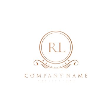 Kraliyet Lüks Logo Şablonu ile Harflerin Baş harfleri