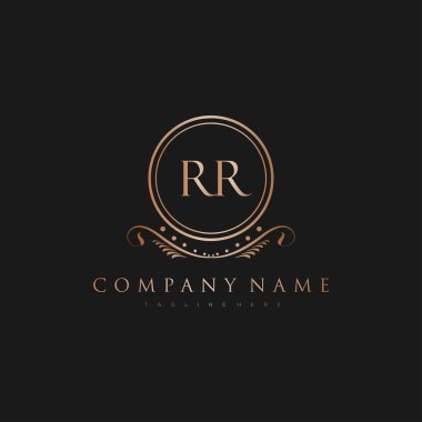 Kraliyet Lüks Logo Şablonu ile Harflerin Baş harfleri