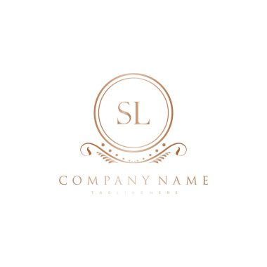 Kraliyet Lüks Logo Şablonu ile Harflerin Baş harfleri