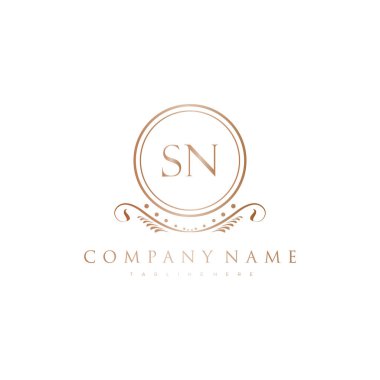 Kraliyet Lüks Logo Şablonu ile Harflerin Baş harfleri