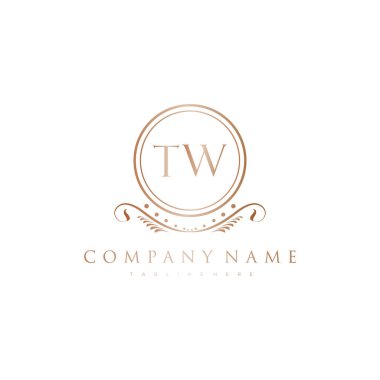 Kraliyet Lüks Logo Şablonu ile Harflerin Baş harfleri