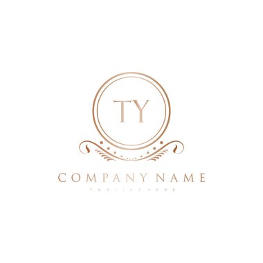 Kraliyet Lüks Logo Şablonu ile Harflerin Baş harfleri