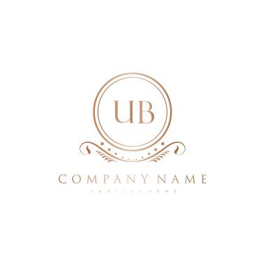 Kraliyet Lüks Logo Şablonu ile Harflerin Baş harfleri