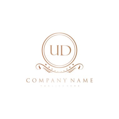 Kraliyet Lüks Logo Şablonu ile Harflerin Baş harfleri