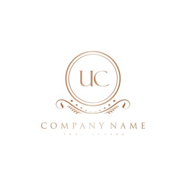 Kraliyet Lüks Logo Şablonu ile Harflerin Baş harfleri