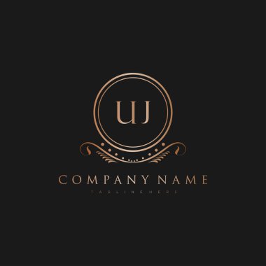 Kraliyet Lüks Logo Şablonu ile Harflerin Baş harfleri