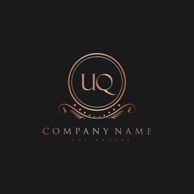 Kraliyet Lüks Logo Şablonu ile Harflerin Baş harfleri