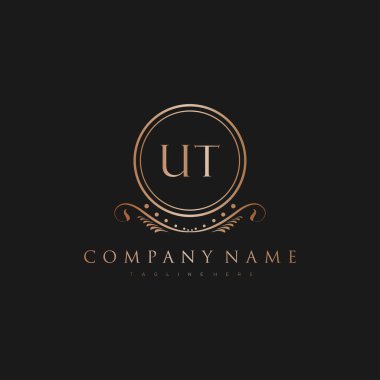 Kraliyet Lüks Logo Şablonu ile Harflerin Baş harfleri