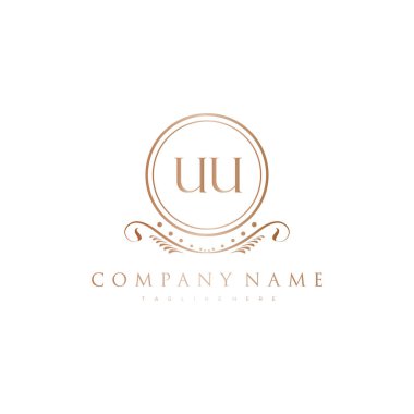 Kraliyet Lüks Logo Şablonu ile Harflerin Baş harfleri