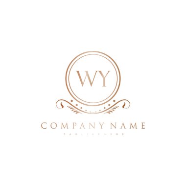 Kraliyet Lüks Logo Şablonu ile Harflerin Baş harfleri