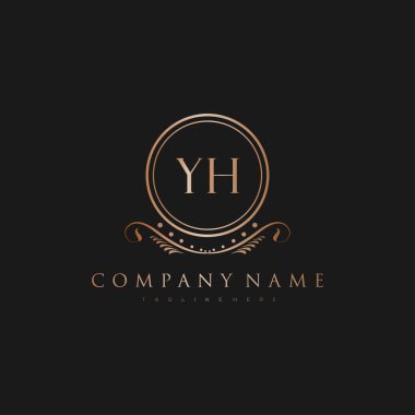 Kraliyet Lüks Logo Şablonu ile Harflerin Baş harfleri