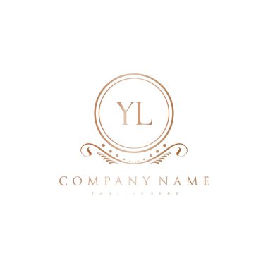 Kraliyet Lüks Logo Şablonu ile Harflerin Baş harfleri