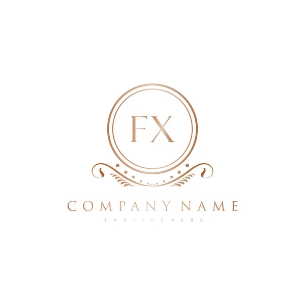 Letter Initial Royal Luxury Logo Template — Stock Vector