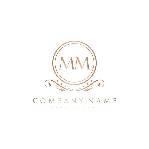 Lettera Iniziale Con Royal Luxury Logo Template — Vettoriale Stock