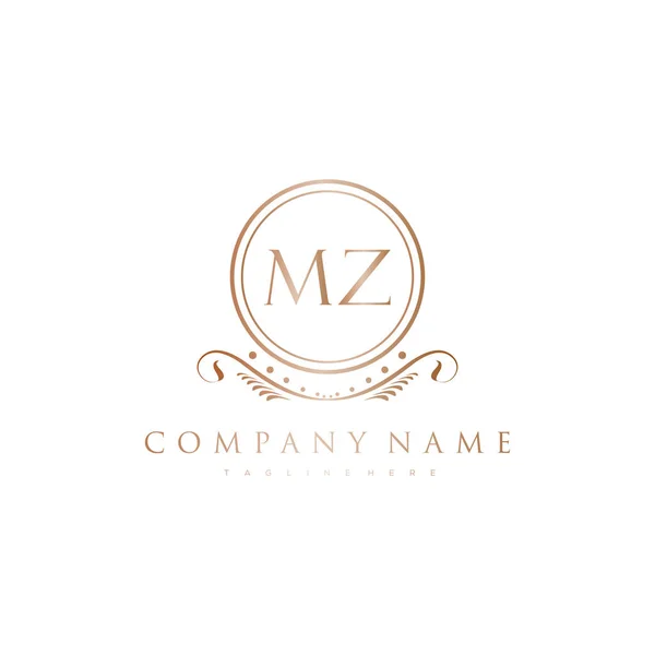 Lettera Iniziale Con Royal Luxury Logo Template — Vettoriale Stock