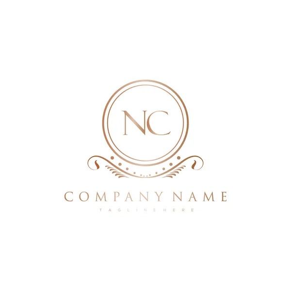 Lettera Iniziale Con Royal Luxury Logo Template — Vettoriale Stock