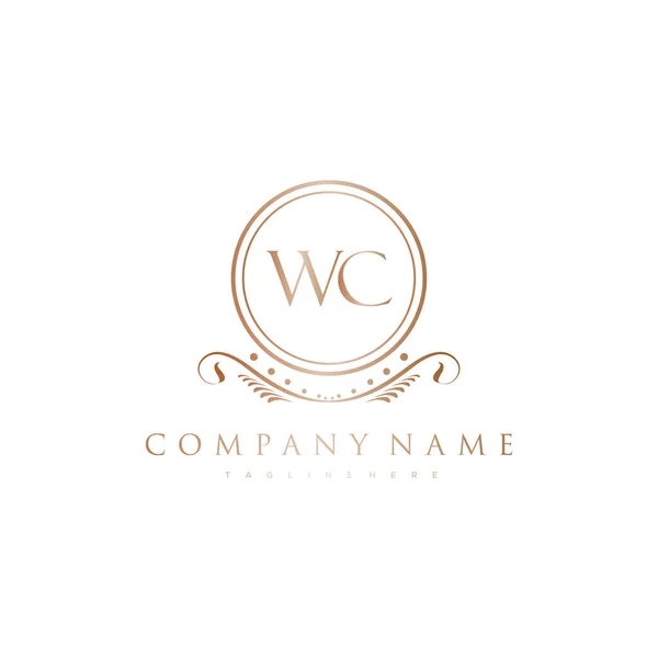 Lettera Iniziale Con Royal Luxury Logo Template — Vettoriale Stock