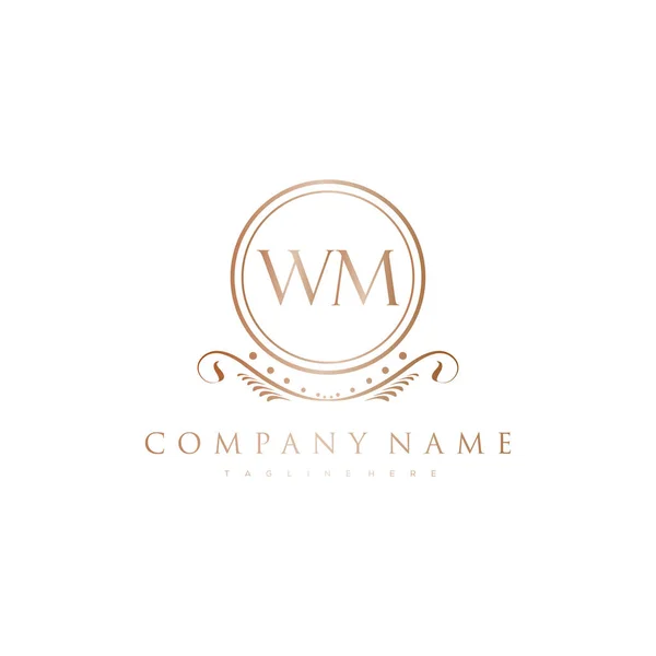 Lettera Iniziale Con Royal Luxury Logo Template — Vettoriale Stock