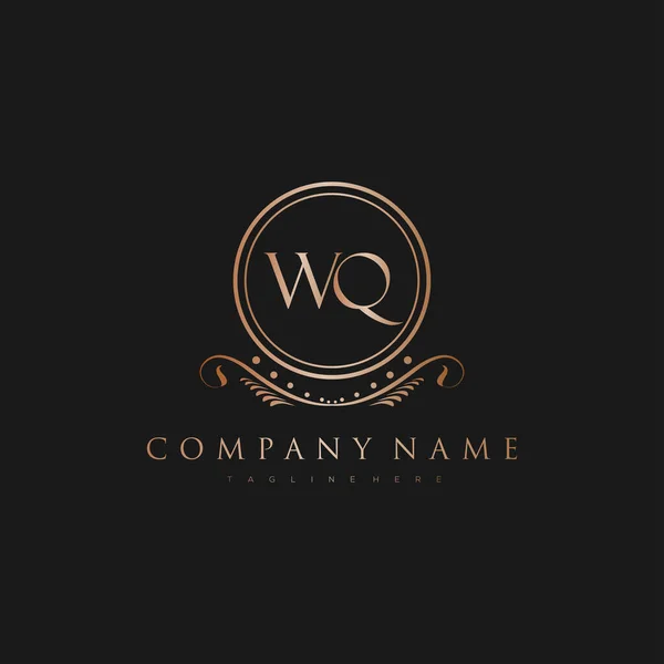 Lettera Iniziale Con Royal Luxury Logo Template — Vettoriale Stock