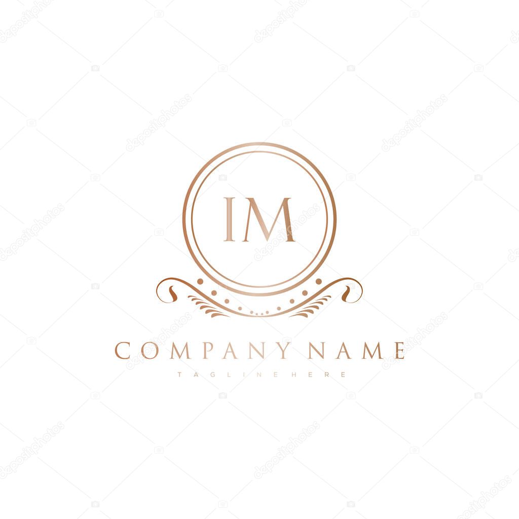 Letter Initial with Royal Luxury Logo Template