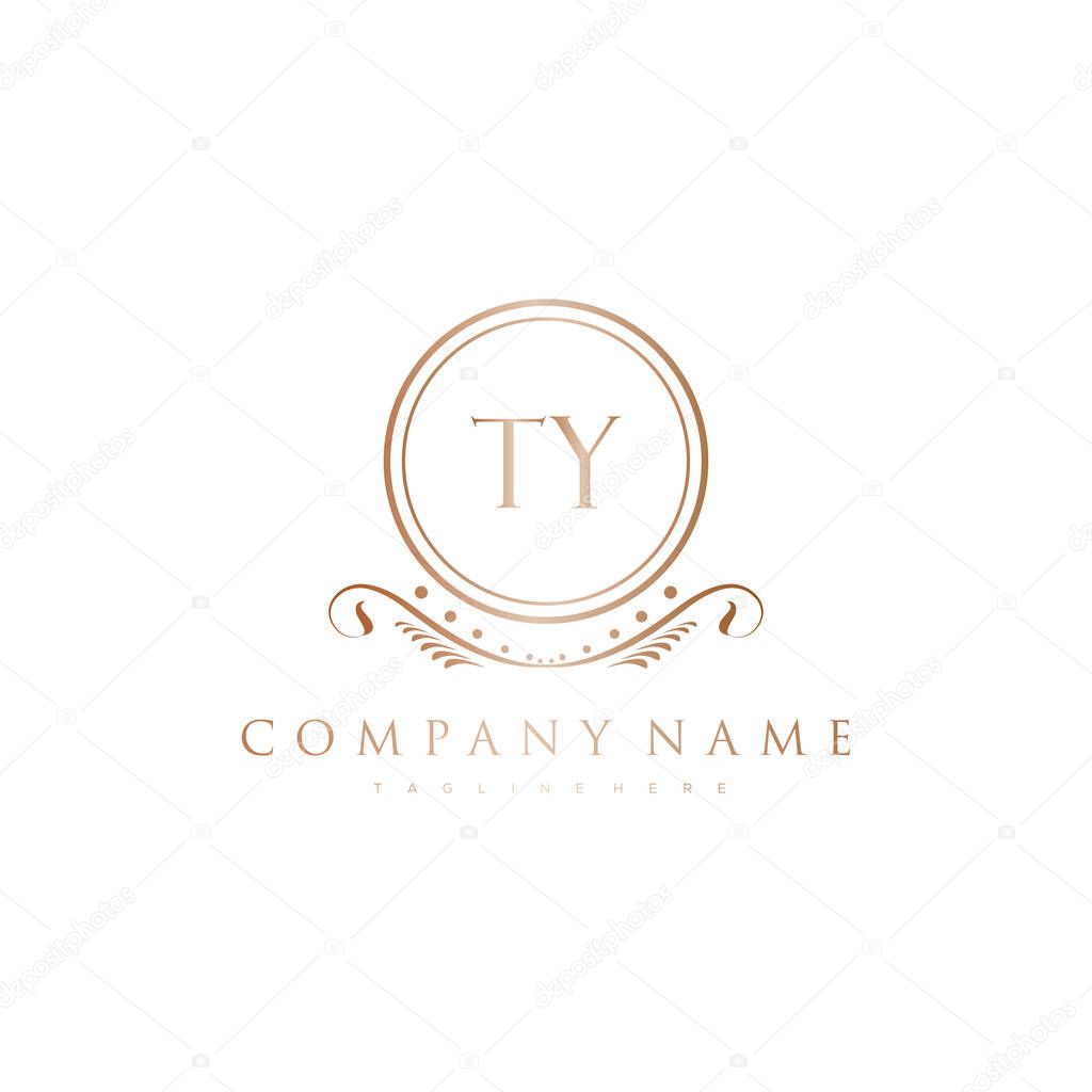 Letter Initial with Royal Luxury Logo Template