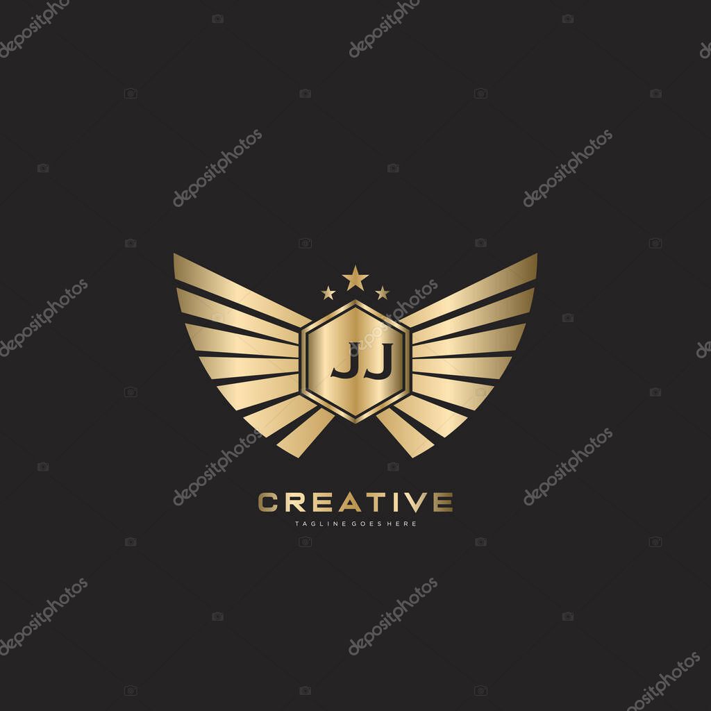 Letter Initial with Royal Luxury Logo Template
