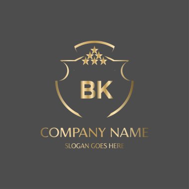 Kraliyet Lüks Logo Şablonu ile Harflerin Baş harfleri