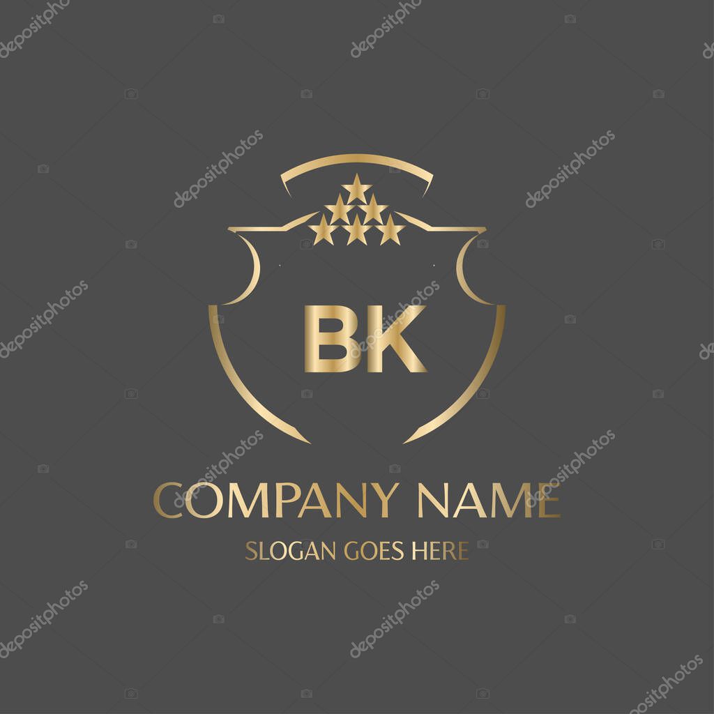 Letter Initial with Royal Luxury Logo Template