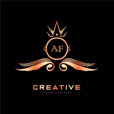 Renkli Çember şablon vektörlü ilk logo.