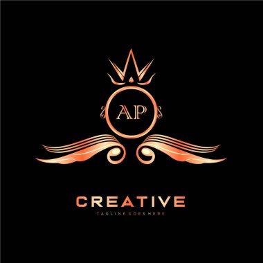 Renkli Çember şablon vektörlü ilk logo.