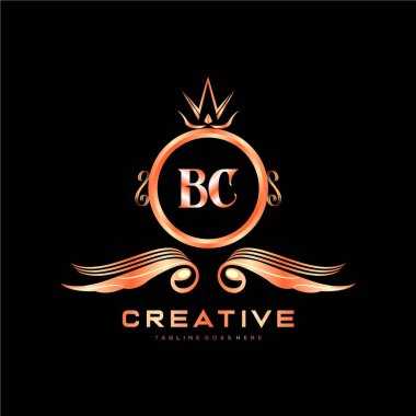 Renkli Çember şablon vektörlü ilk logo.