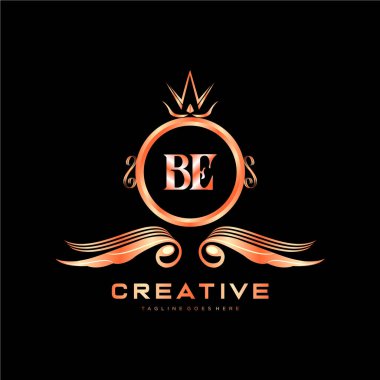 Renkli Çember şablon vektörlü ilk logo.