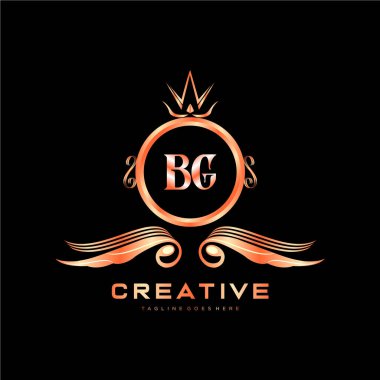 Renkli Çember şablon vektörlü ilk logo.