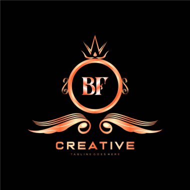 Renkli Çember şablon vektörlü ilk logo.